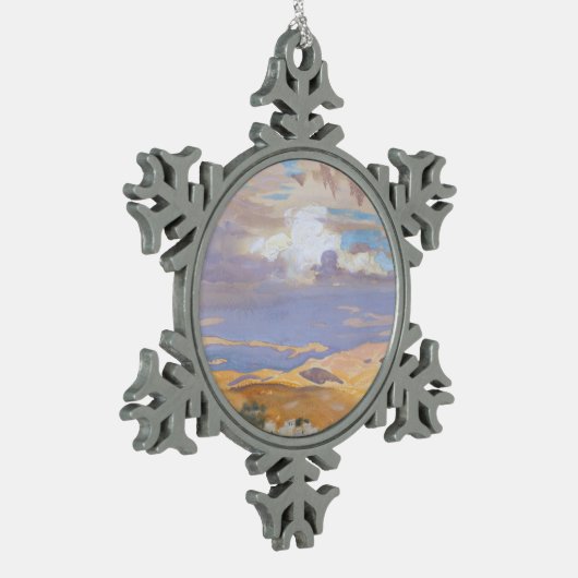 Van Jerusalem Tin Sneeuwvlok Ornament (Links)