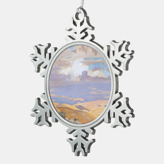 Van Jerusalem Tin Sneeuwvlok Ornament (Rechts)
