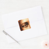 Van Jezus Christus houden Vierkante Sticker (Envelop)