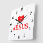 Van Jezus houden Vierkante Klok (Hoek)