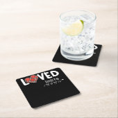 Van John 3:16 Red Pset Heart Christelijk Kartonnen Onderzetters (Insitu)