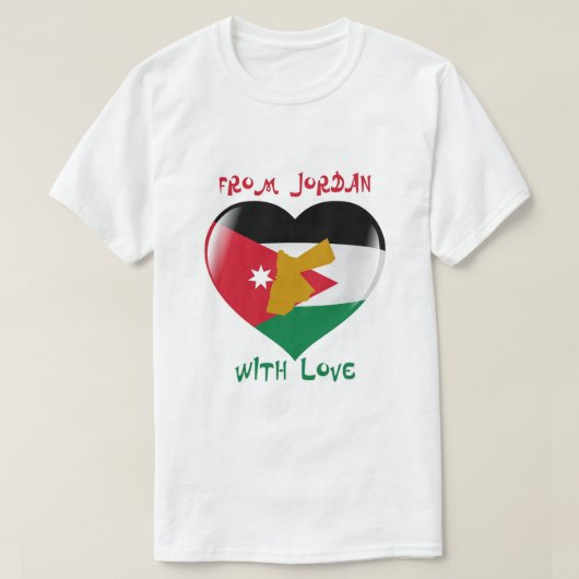 Van Jordan With Love Flag T-shirt (Design voorkant)