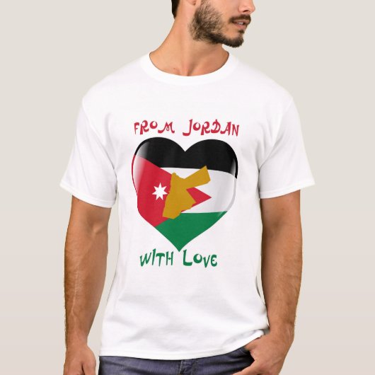 Van Jordan With Love Flag T-shirt (Voorkant)