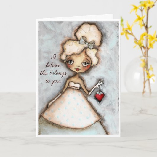 Van jou - Aanpasbare liefdeskaart Kaart (Gele Bloem)