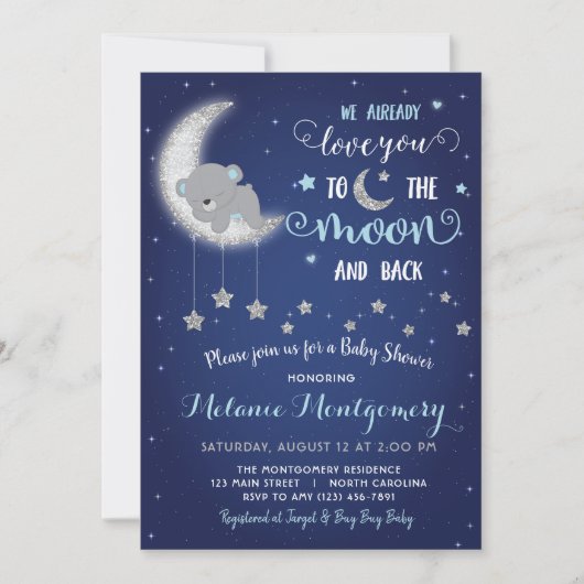 Van jou de Moon en de Achterste Uitnodiging van he (Voorkant)