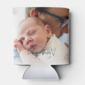 Van jou hou je papa script Aangepaste foto's dag Blikjeskoeler (Achterkant)