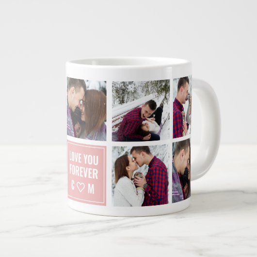 Van jou houden koppels, aangepaste foto grote koffiekop (Voorkant rechts)