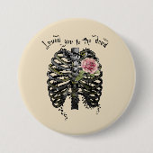 Van jou naar de dood | Kooi van Floral Ronde Button 7,6 Cm (Voorkant)