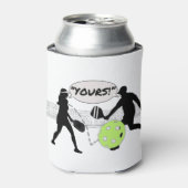 "Van jou!" Pickleball Doubles Blikjeskoeler (Blikje Voorkant)