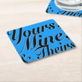 Van jou, van mij, & hun Onderzetter set (Schuin)