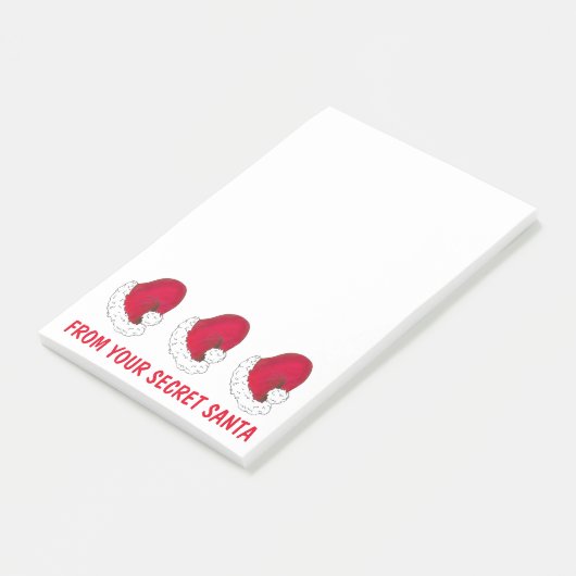 Van jouw geheime kerstkerstkerstcadeaudag post-it® notes (Schuin)