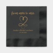 Van juf tot bruidslunch folie servetten (Voorkant)