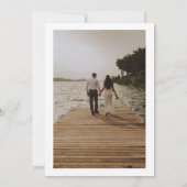 Van juffrouw Minimalistische Bridal Shower Uitnodi Kaart (Achterkant)