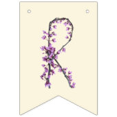 Van juffrouw tot mevrouw - boho bloem vlaggetjes (Tweede vlag)