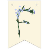 Van juffrouw tot mevrouw - boho bloem vlaggetjes (Eerste vlag)