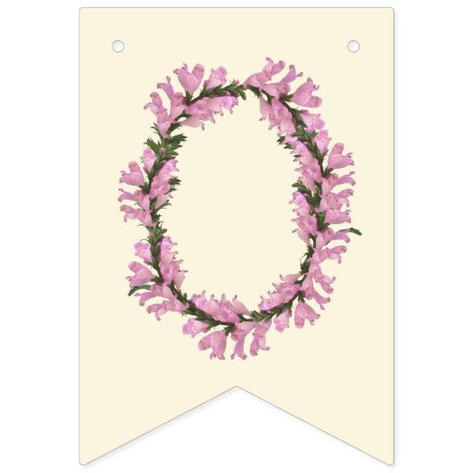 Van juffrouw tot mevrouw - boho bloem vlaggetjes (Derde vlag)