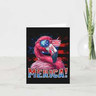van juli Amerika Flamingo Amerikaanse vlag Kinder Kaart