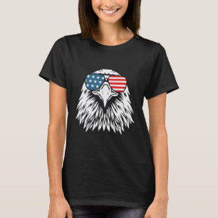van juli Amerikaanse kale adelaar vlag - Onafhanke T-shirt