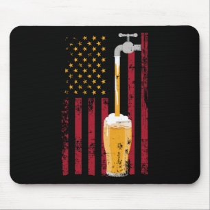 van juli Amerikaanse vlag bier brouwen Muismat