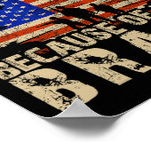 van juli Amerikaanse vlag - thuis van de gratis va Poster (Hoek)