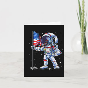 van juli astronaut VS Amerikaanse vlag grappige pa Kaart