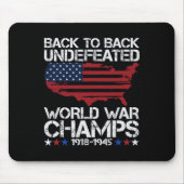 Van juli - Back to Back ongeslagen World War Champ Muismat (Voorkant)