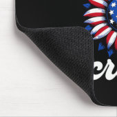 van juli bemanning Amerikaanse vlag Muismat (Hoek)