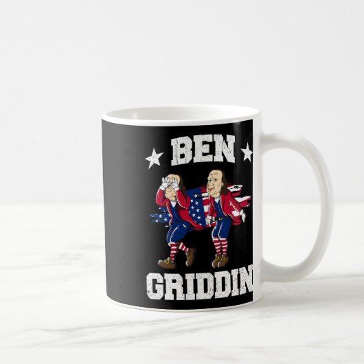 van juli Benjamin Franklin Griddy Ben Griddin 1 Koffiemok (Rechts)