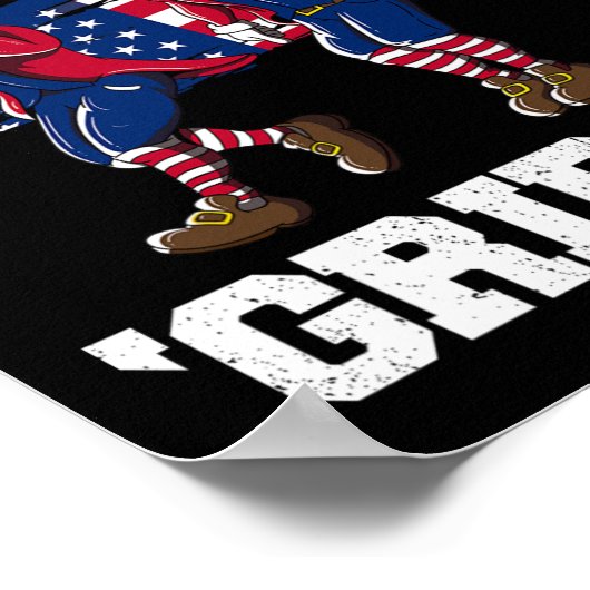 Van juli Benjamin Franklin Griddy Ben Griddin Poster (Hoek)