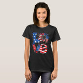 Van juli Decor Patriottische Liefde Franse Bulldog T-shirt (Voorkant volledig)