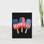 van juli ijslolly vrouwen patriottisch vierde van  kaart (Voorkant)