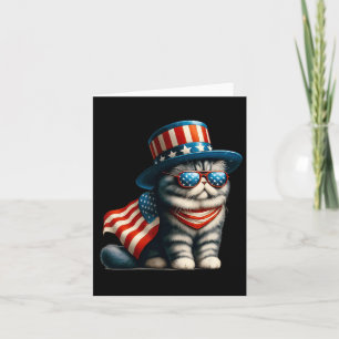 Van juli Kat Amerikaanse vlag Kat Lover Meowica In Kaart