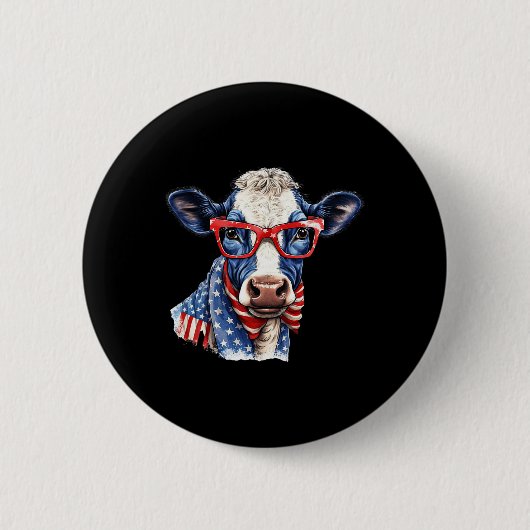 van juli Koe Ronde Button 5,7 Cm (Voorkant)