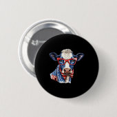 van juli Koe Ronde Button 5,7 Cm (Voorkant /achterkant)