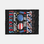 van juli leraar van de Schattigee kleine voetzoeke Fleece Deken (Voorkant (Horizontaal))