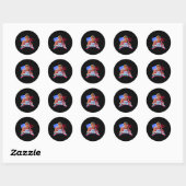 van juli merica grappig met naam joe lover f ronde sticker (Vel)