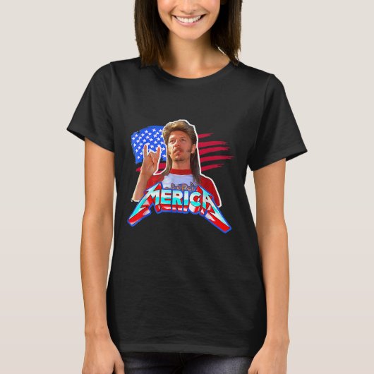 van juli merica grappig met naam joe lover f t-shirt (Voorkant)