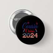 van juli neef bemanning voor kinderen peuters volw ronde button 5,7 cm (Voorkant /achterkant)