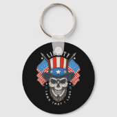 van juli Patriottisch Shirt Amerikaanse vlag Ameri Sleutelhanger (Voorkant)
