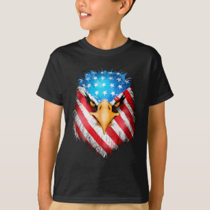 van juli Patriottische Eagle USA Amerikaanse vlag T-shirt