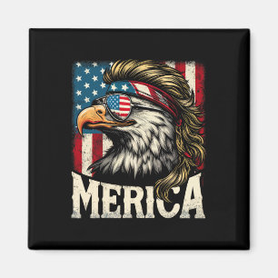 van juli patriottische grappige arend juli 4 USA A Magneet