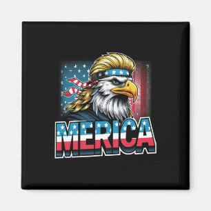 van juli patriottische grappige arend juli 4 USA A Magneet