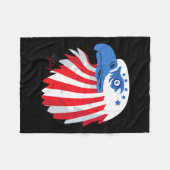 van juli S - Patriottische shirts - Amerikaanse vl Fleece Deken (Voorkant (Horizontaal))