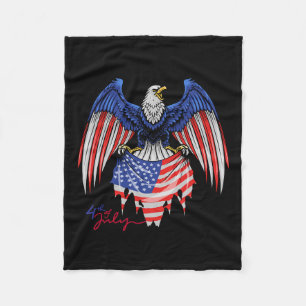 van juli S - Patriottische shirts - Amerikaanse vl Fleece Deken