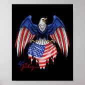 van juli S - Patriottische shirts - Amerikaanse vl Poster (Voorkant)