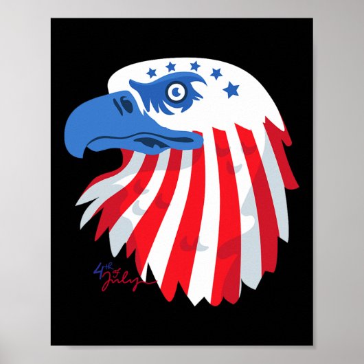 van juli S - Patriottische shirts - Amerikaanse vl Poster (Voorkant)