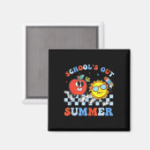 van juli school is uit voor zomer Afstuderen leraa Magneet (Voorkant / Achterkant)