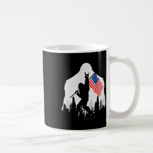 Van juli Shirt Bigfoot Sasquatch Amerikaanse vlag Koffiemok