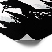 Van juli Shirt Bigfoot Sasquatch Amerikaanse vlag Poster (Hoek)