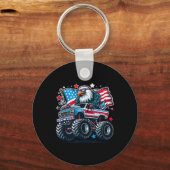 van juli Shirten jongens Amerikaanse vlag adelaar  Sleutelhanger (Voorkant)